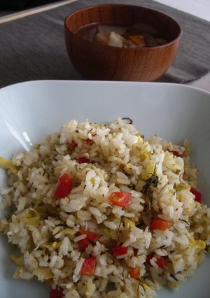 ピリ辛!高菜チャーハン-レシピのメイン写真