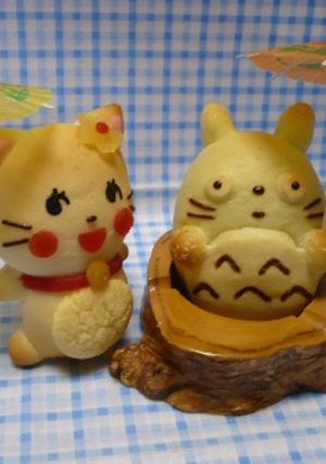 抹茶トトロあんぱん-レシピのメイン写真
