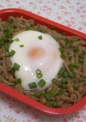 自家製なめたけで＊なめたけ丼～温たまのせ-レシピのメイン写真