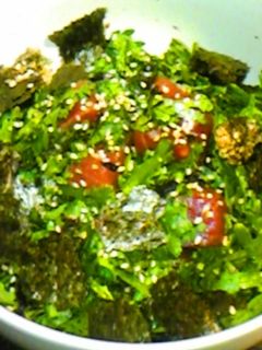 マグロと春菊の韓国風サラダ-レシピのメイン写真