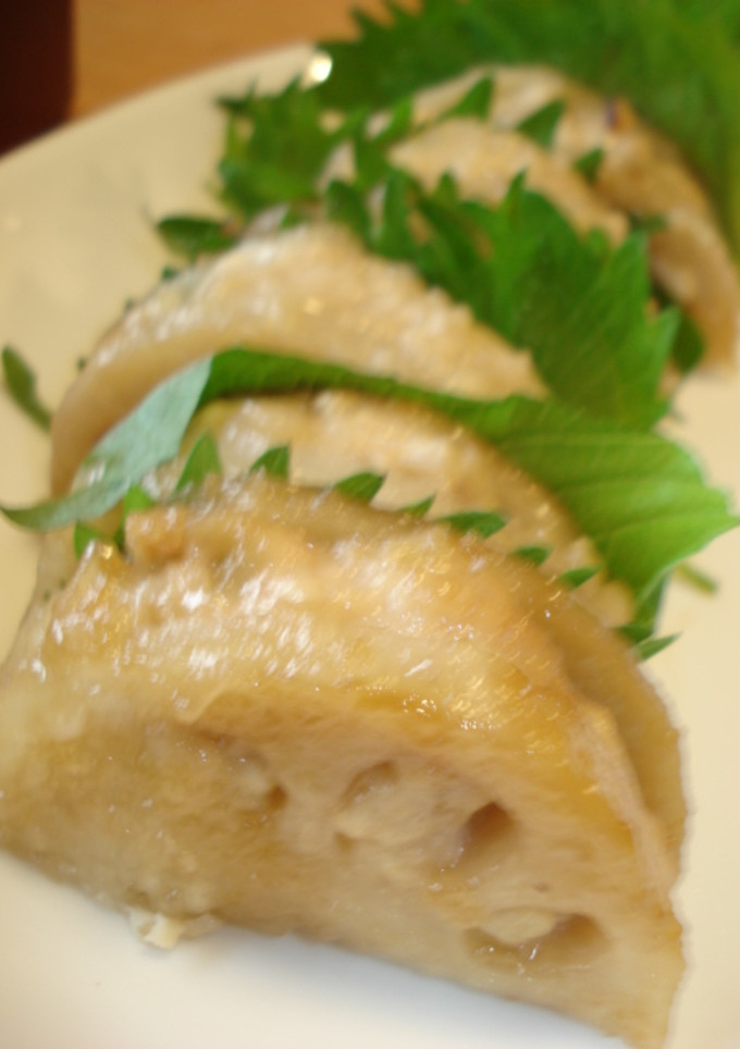 れんこんのはさみ焼き～照り焼き～-レシピのメイン写真