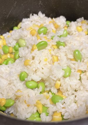 とうもろこしと枝豆の炊き込みごはん-レシピのメイン写真