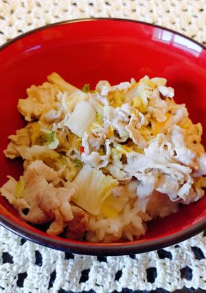 吉野家御新香豚丼-レシピのメイン写真