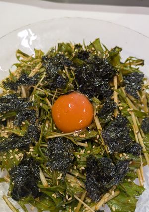 水菜のユッケ-レシピのメイン写真