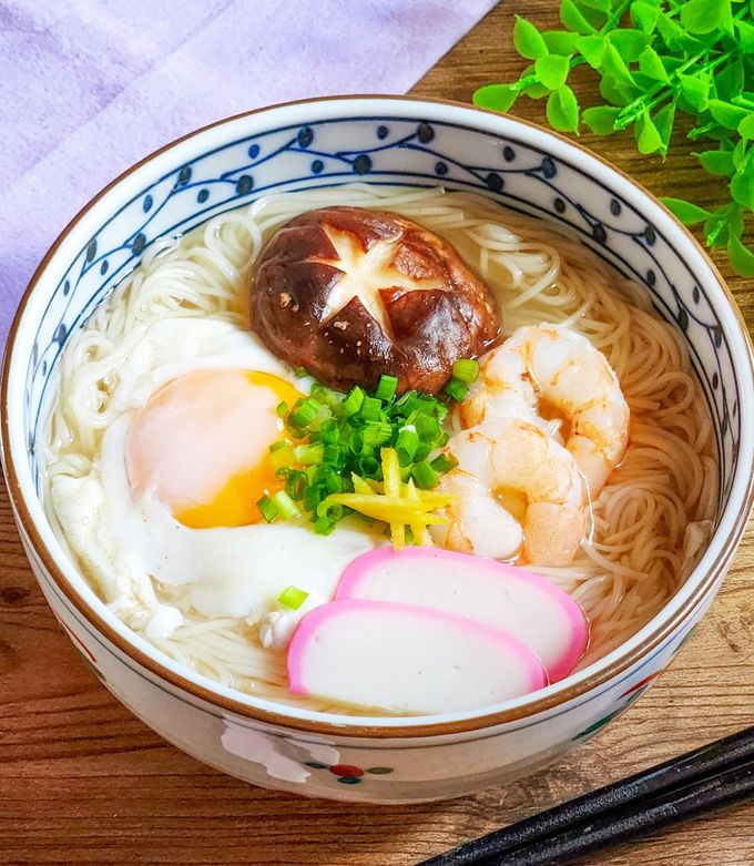 母の味♡湯切り不要！あっさりにゅうめん♡-レシピのメイン写真