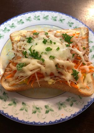 チーズトースト♡にんじん・菊芋-レシピのメイン写真