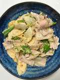 豚しゃぶと長芋の薬味のせ