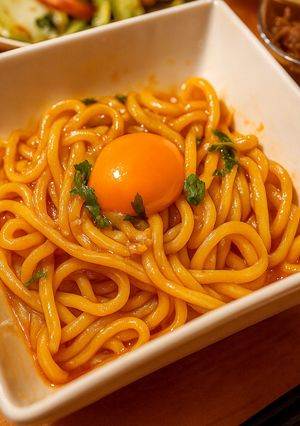 簡単！ヤンニョムうどん-レシピのメイン写真