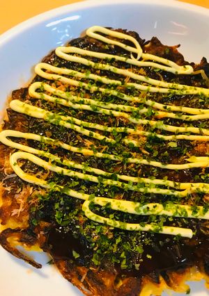 米粉のお好み焼き●豚玉もやし納豆-レシピのメイン写真