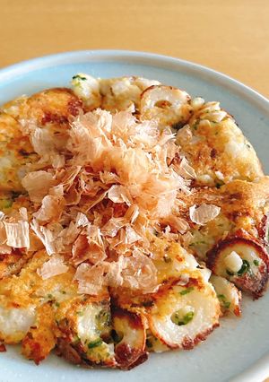 竹輪と蓮根のチーズお好み焼き-レシピのメイン写真