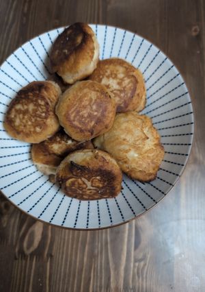 お豆腐とシナモンの米粉揚げ焼きドーナツ-レシピのメイン写真