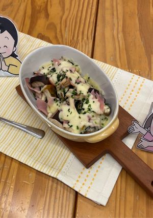 しいたけとかぼちゃのチーズ焼き-レシピのメイン写真