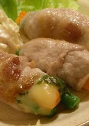 クラフト「切れてるチーズ」で豚肉ロール-レシピのメイン写真