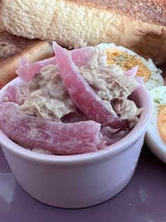 朝ごはん💜紫玉葱甘酢漬け➕ツナのサラダ💖-レシピのメイン写真