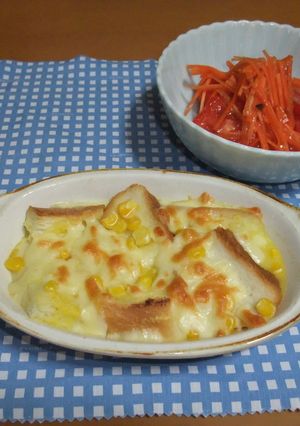 簡単にパンでグラタン-レシピのメイン写真