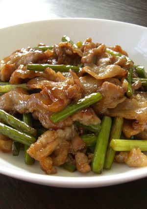 こってり☆豚バラとにんにくの芽の炒め物-レシピのメイン写真