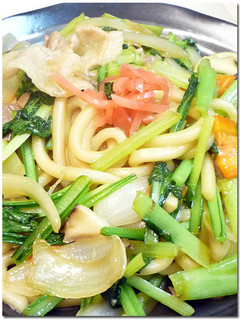 ♪ 小松菜 ♪ 焼うどん-レシピのメイン写真