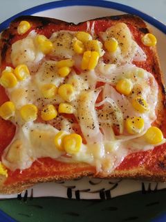 簡単☆ぱぱっと ピザ風トースト-レシピのメイン写真