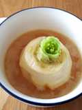 レンジで簡単☆丸ごとカブのチーズスープ