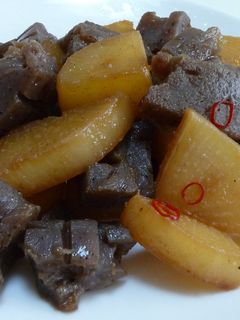 ピリ辛!こんにゃくと大根の炒めもの-レシピのメイン写真