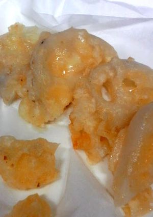 レンコン(蓮)の天ぷら　チーズはどこに？-レシピのメイン写真