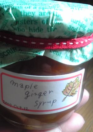 maple ginger syrup-レシピのメイン写真
