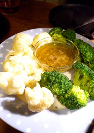 バーニャカウダ＋蒸し野菜の温サラダ-レシピのメイン写真