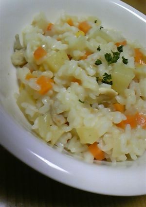 材料少し☆簡単クラムチャウダー　変身可☆-レシピのメイン写真