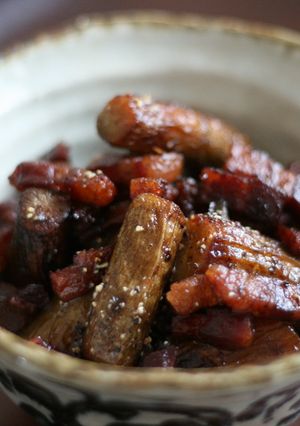 ゴボウとベーコンの蒸し焼き-レシピのメイン写真