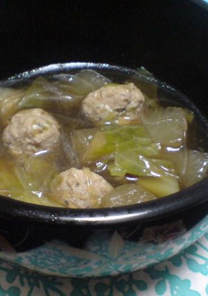 鶏つくねと冬瓜の春雨スープ-レシピのメイン写真