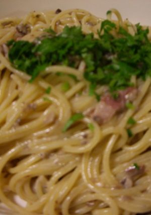 簡単きのことベーコンのクリームパスタ-レシピのメイン写真