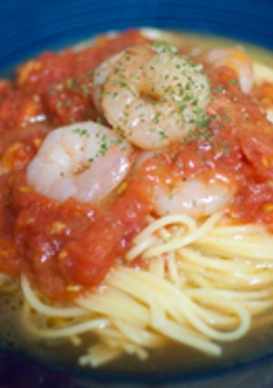 トマトとえびのスープパスタ-レシピのメイン写真