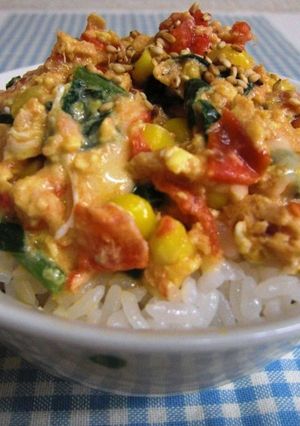 ●栄養満点☆トマト＆タマゴご飯●-レシピのメイン写真