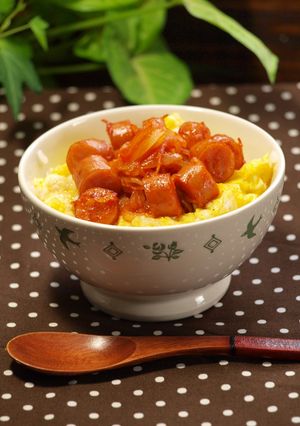 洋ふ～う！オニオンウインナーのっけごはん-レシピのメイン写真
