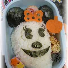 รูปของ キャラ弁★ハロウィン♬ミニーちゃんおばけ