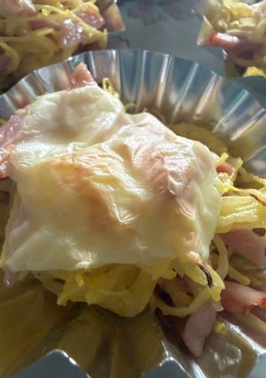 お弁当に！一口ソーメンカボチャのチーズ焼き-レシピのメイン写真