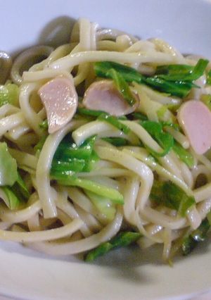 にんにく香る　焼うどん-レシピのメイン写真