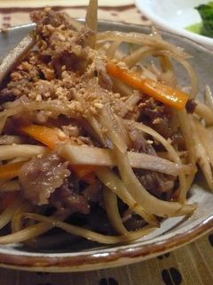 *ちょこっと甘めのきんぴらごぼう*-レシピのメイン写真