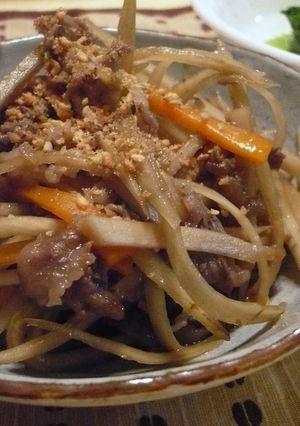 ＊ちょこっと甘めのきんぴらごぼう＊-レシピのメイン写真