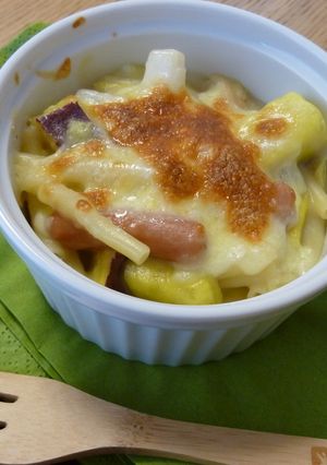 クリームシチューでさつま芋と白菜グラタン-レシピのメイン写真