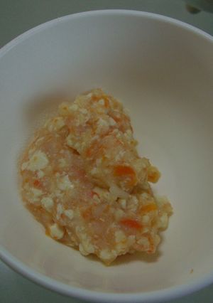 離乳食中期　豆腐の大とりじゃぁマッシュ☆-レシピのメイン写真