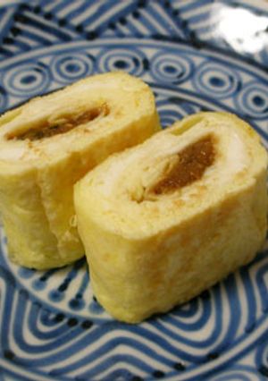 ごま味噌入り卵焼き　お弁当のおかず-レシピのメイン写真