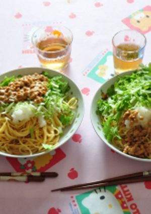 納豆スパゲッティ-レシピのメイン写真
