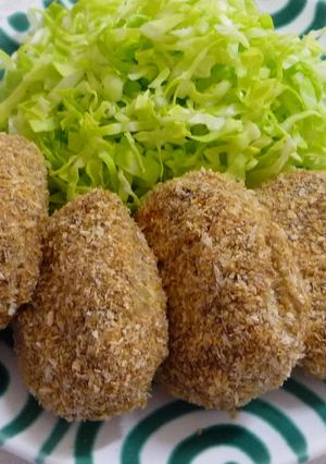 カレーの残りで揚げないヘルシーコロッケ-レシピのメイン写真