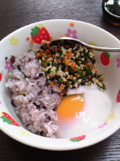 人参ほうれん草鶏のカロテン温玉丼-レシピのメイン写真
