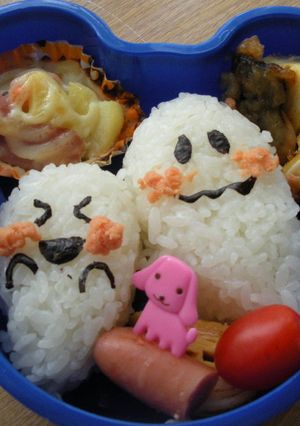 お化け弁当 ハロウィンにも-レシピのメイン写真