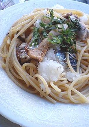 さんまの和風パスタ-レシピのメイン写真