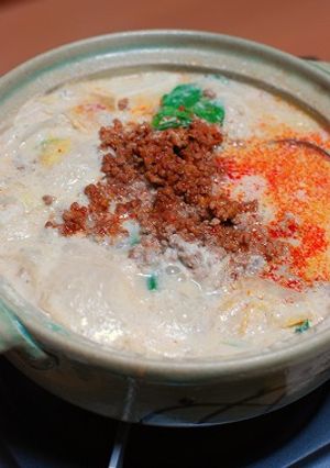 うまうま！ピリ辛♪豆乳担々鍋-レシピのメイン写真