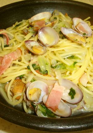 ★白菜deちょっぴり和風ボンゴレ★-レシピのメイン写真