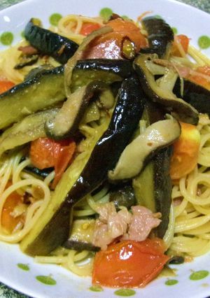♥ナスとトマトの和風ペペロンチーノ♥-レシピのメイン写真